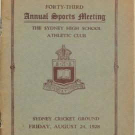 Annual Sports Meeting 1928