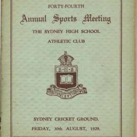Annual Sports Meeting 1929
