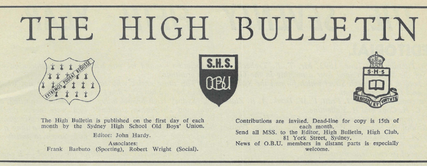 The High Bulletin 1965-1969