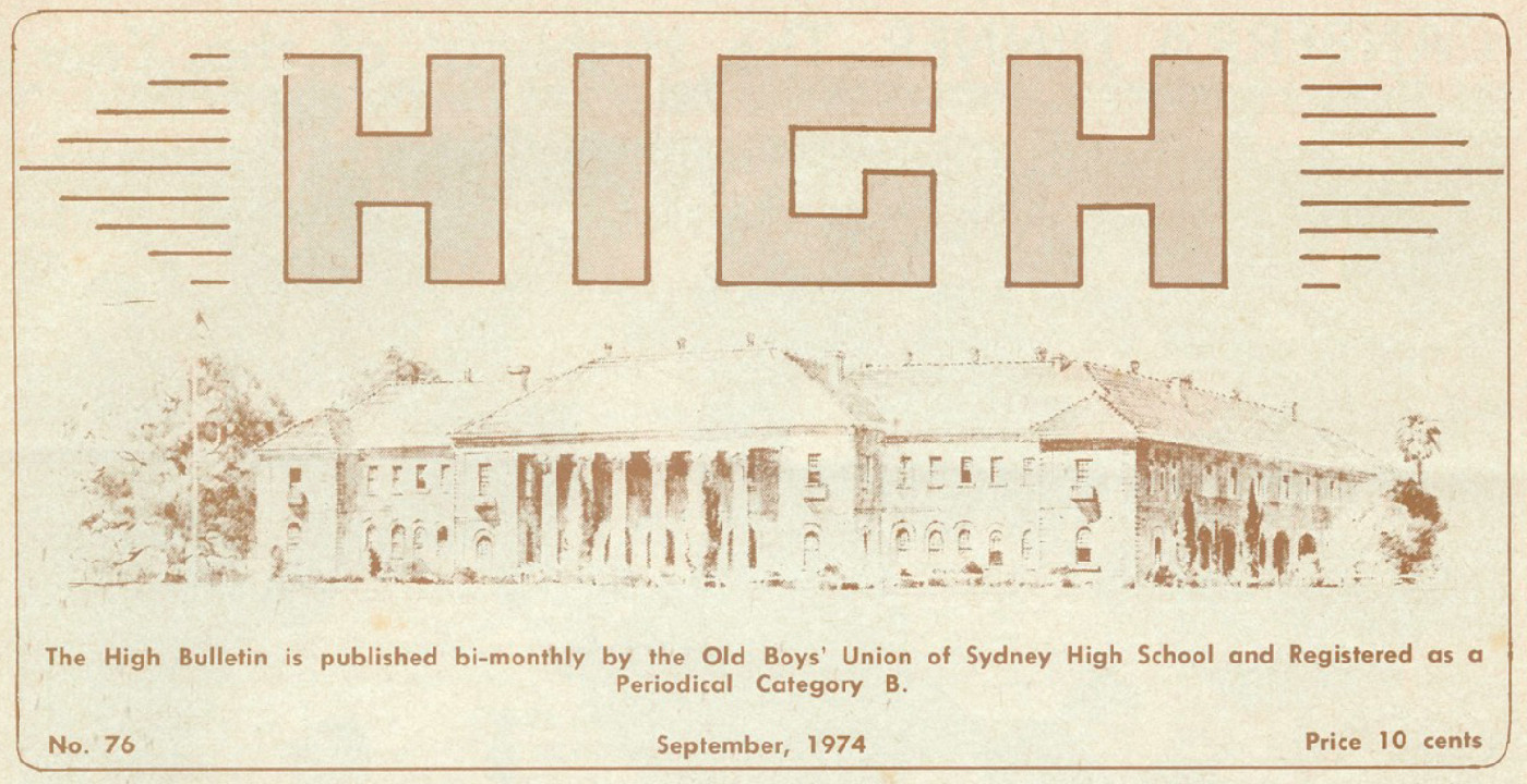 The High Bulletin 1970-1974