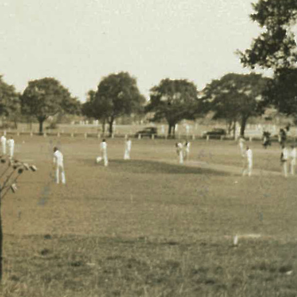 First cricket match on McKay Oval, 22 October 1932
