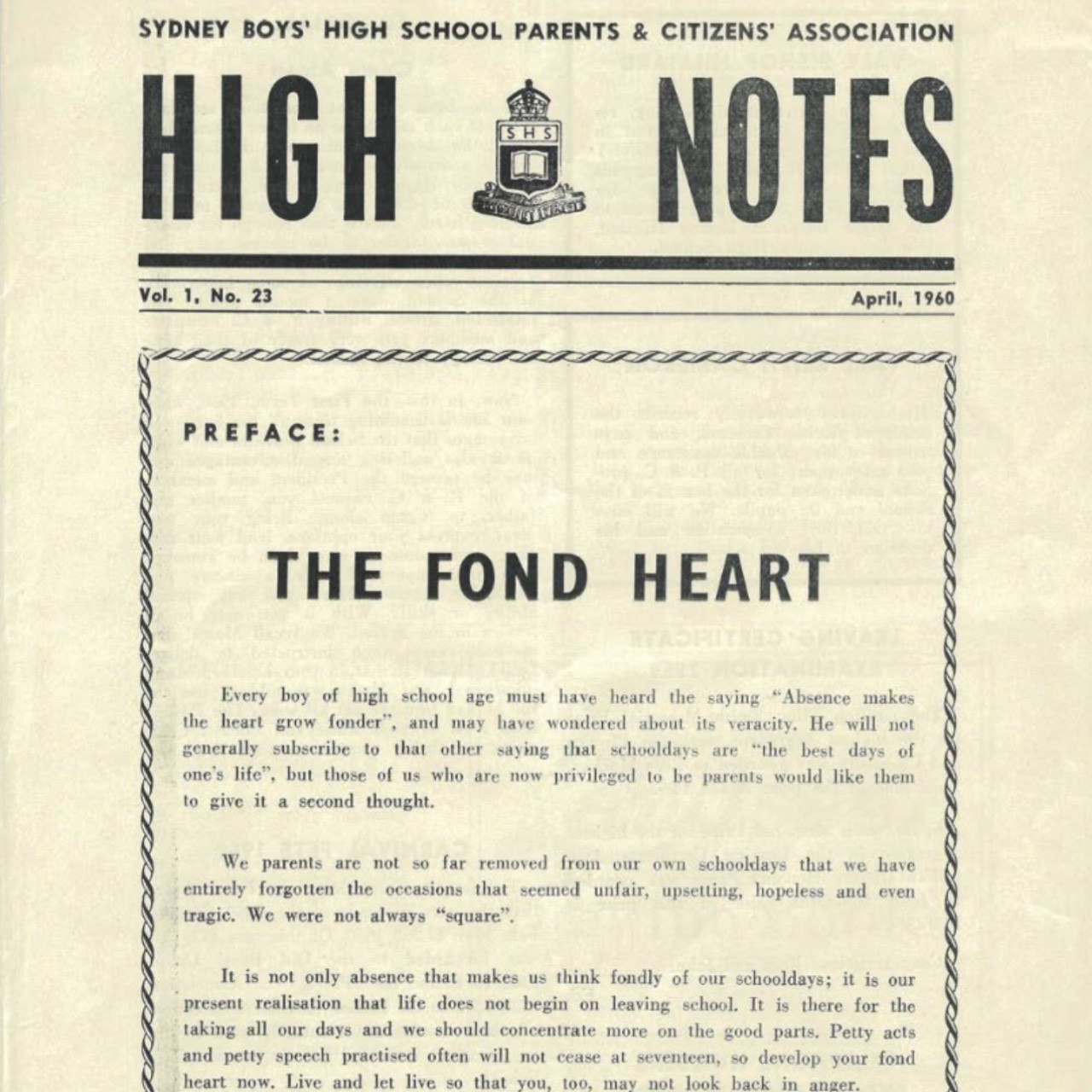 High Notes (P&C) 1960-1964