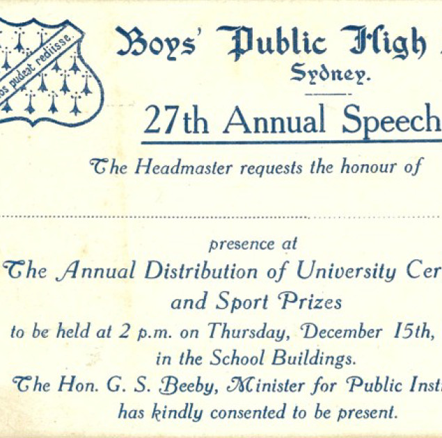 Speech Day Invitations