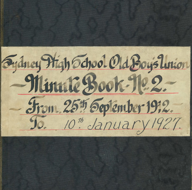 Sydney High School Old Boys Union: Minutes