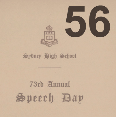 1956 Class - Speech Days